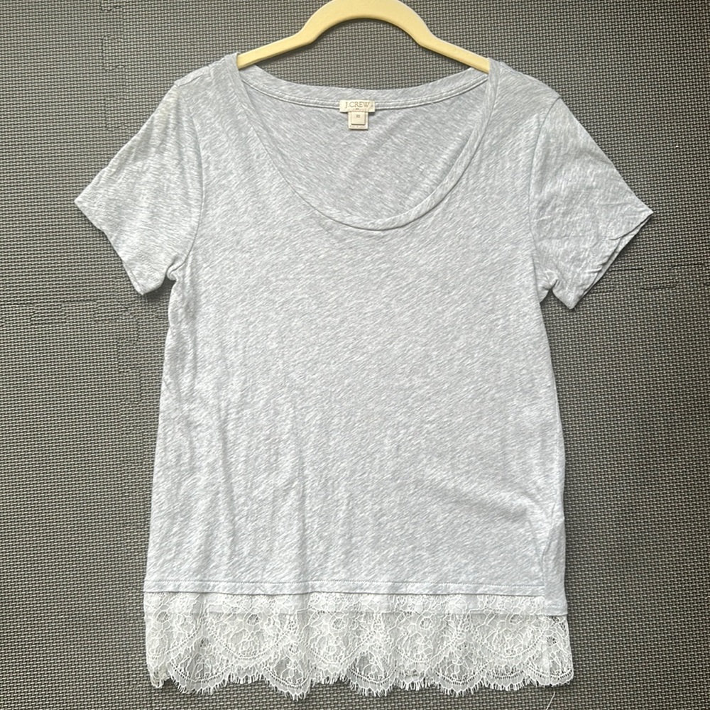 J Crew lace t shirt XS